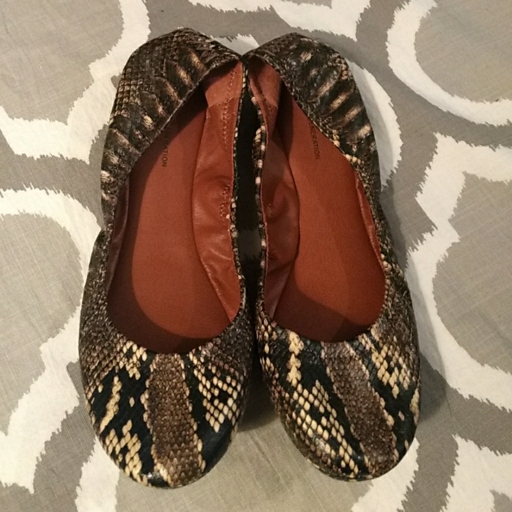 Ballet flats Reptile Print